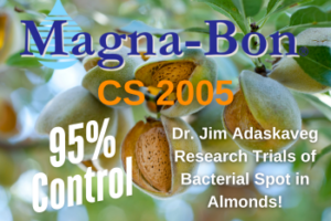 Dr. Adaskaveg Research Confirms Controls Bacterial Spot!